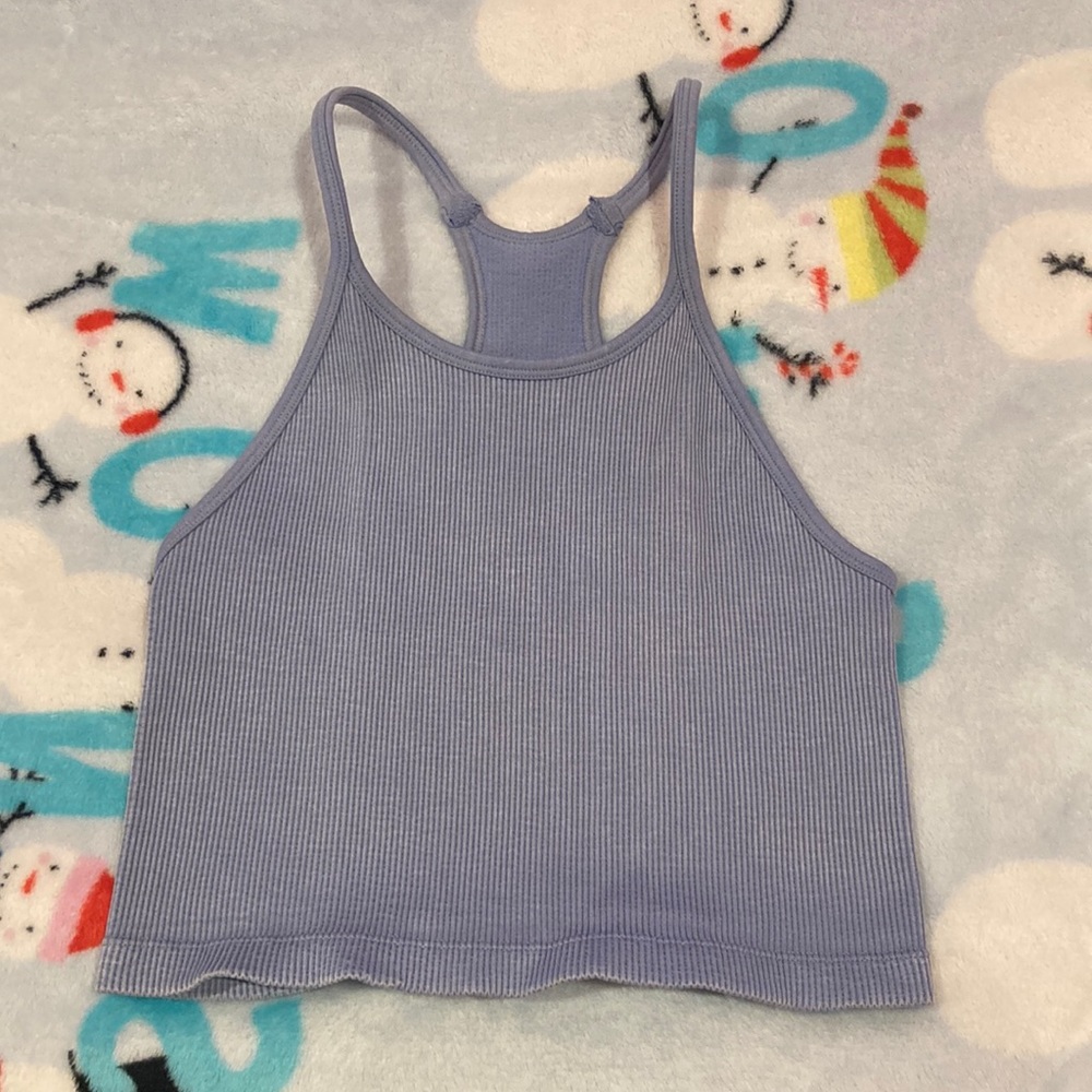 High Neck Cropped Tank Top